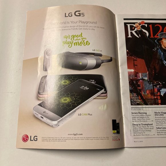 Rolling Stone Magazine MAY 5, 2016 ISSUE #1260 - THE OUTLAW - MERLE HAGGARD - Picture 7 of 16